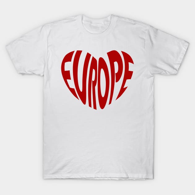 Europe T-Shirt by Karpatenwilli